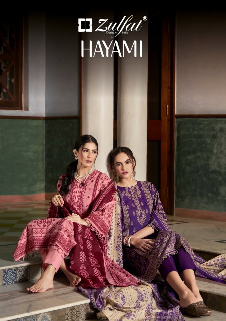 Hayami By Zulfat Cotton Printed Ladies Dress Material Wholesale Market In Surat